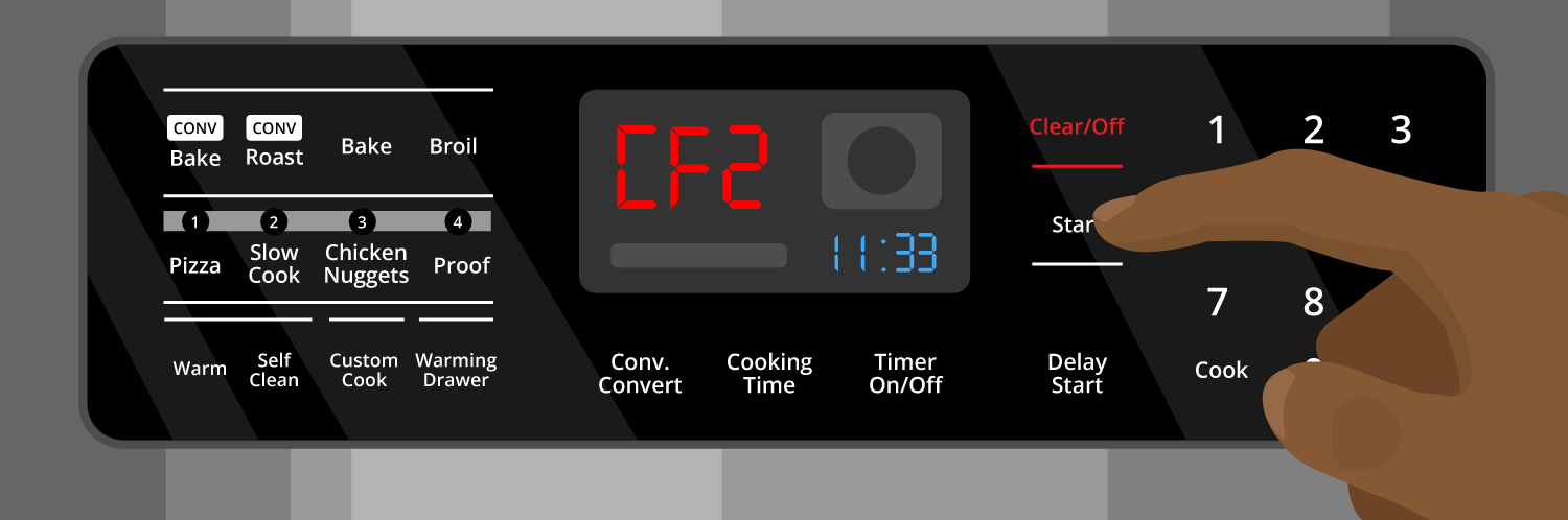 How to Clear the Samsung Range C-F2 Error Code