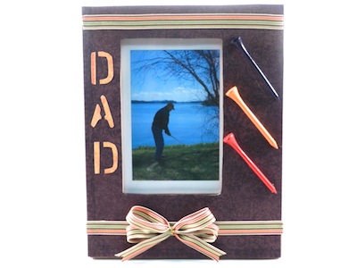 Golf picture frame