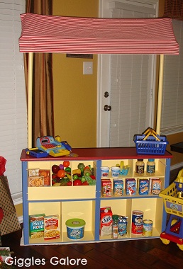 DIY Grocery Store from Giggles Galore